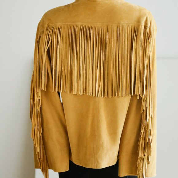 Vintage Deerskin Waterfall Front Fringe Jacket - Picture 14 of 15